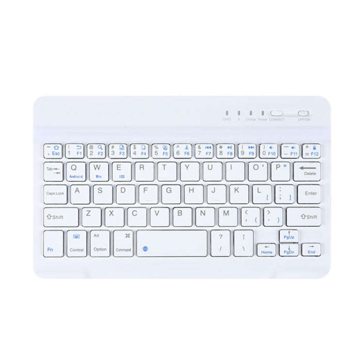 YS-001 7-8 inch Tablet Phones Universal Mini Wireless Bluetooth Keyboard, Style:Only Keyboard(White)