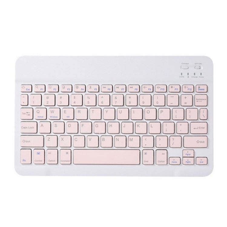 Universal Ultra-Thin Portable Bluetooth Keyboard For Tablet Phones, Size:7 inch(Pink Keyboard)