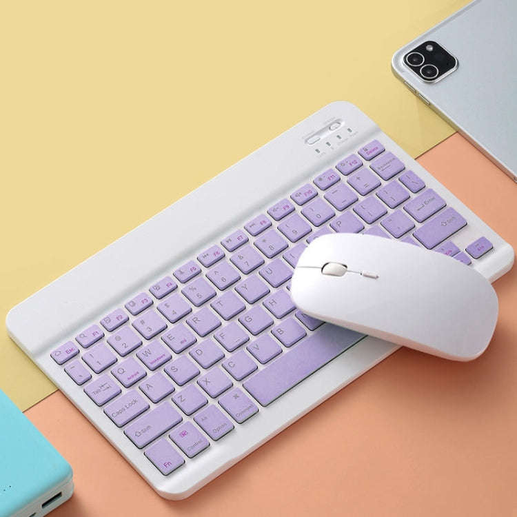 Universal Ultra-Thin Portable Bluetooth Keyboard and Mouse Set For Tablet Phones, Size:10 inch(Pu...