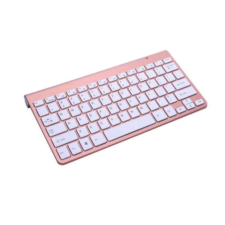 USB External Notebook Desktop Computer Universal Mini Wireless Keyboard Mouse, Style:Keyboard(Ros...