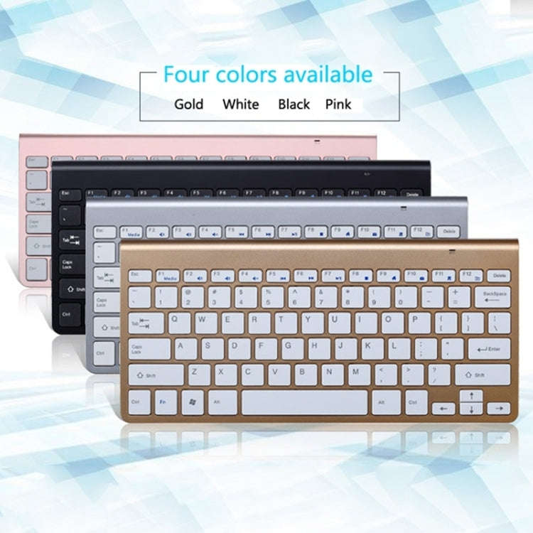 USB External Notebook Desktop Computer Universal Mini Wireless Keyboard Mouse, Style:Keyboard(Black)