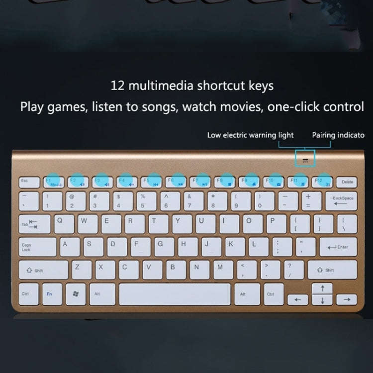 USB External Notebook Desktop Computer Universal Mini Wireless Keyboard Mouse, Style:Keyboard(Black)