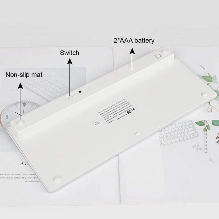 X5 Ultra-thin Mini Wireless Bluetooth Keyboard, Support Win / Android / IOS System(Silver)