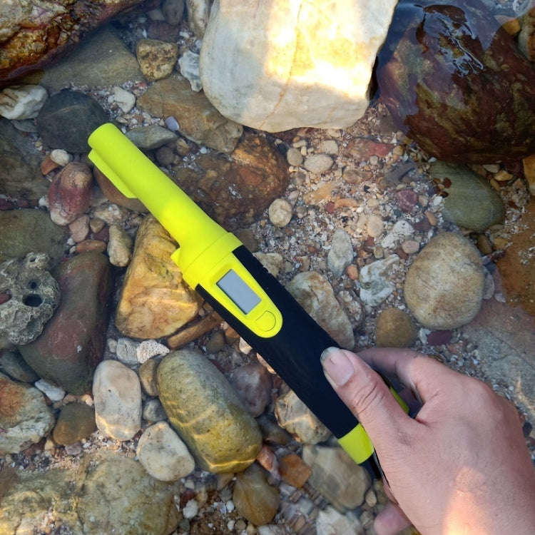 HS-10 Handheld Waterproof Metal Detector LCD Display Metal Positioning Rod(Fluorescent Green)