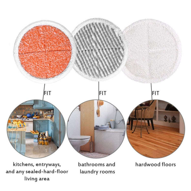 2 PCS Steam Mop Cleaning Replacement Cloth for Bissell 2124/2039A Series(White)