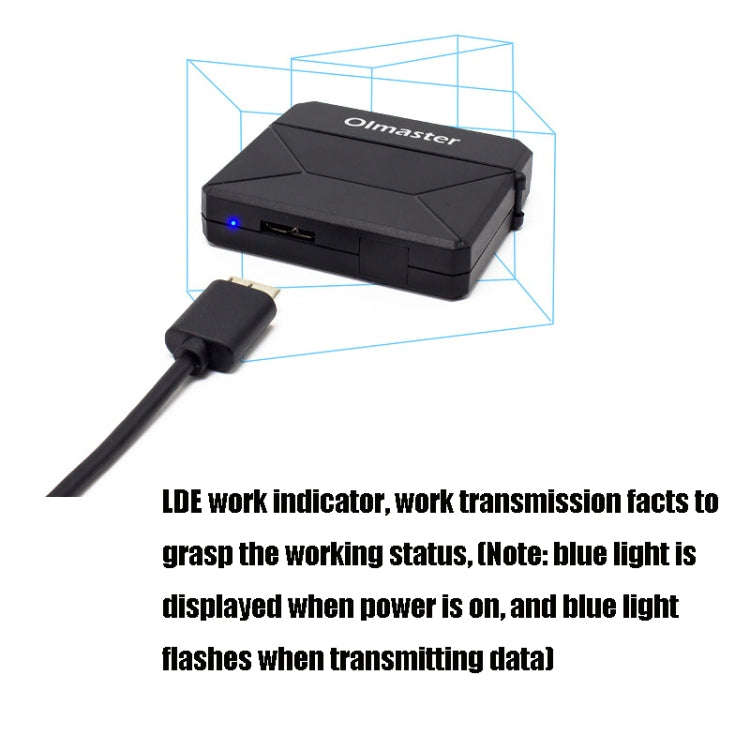 Olmaster External Notebook Hard Drive Adapter Cable Easy Drive Cable USB3.0 to SATA Converter, St...
