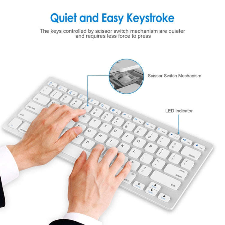 X5 Ultra-Thin Mini Wireless Keyboard + Wireless Mouse Set, Support Win / Android / IOS System(Black)