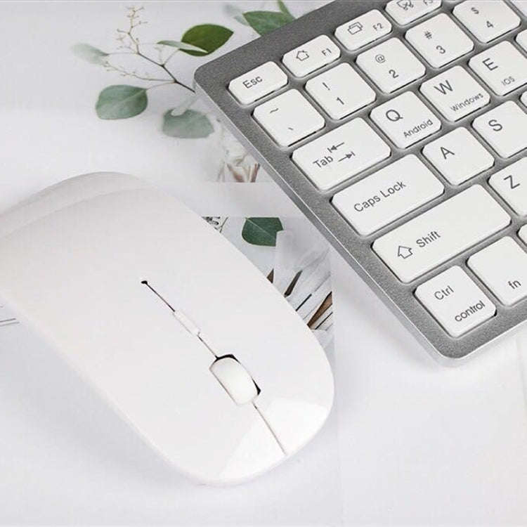 X5 Ultra-Thin Mini Wireless Keyboard + Wireless Mouse Set, Support Win / Android / IOS System(Black)
