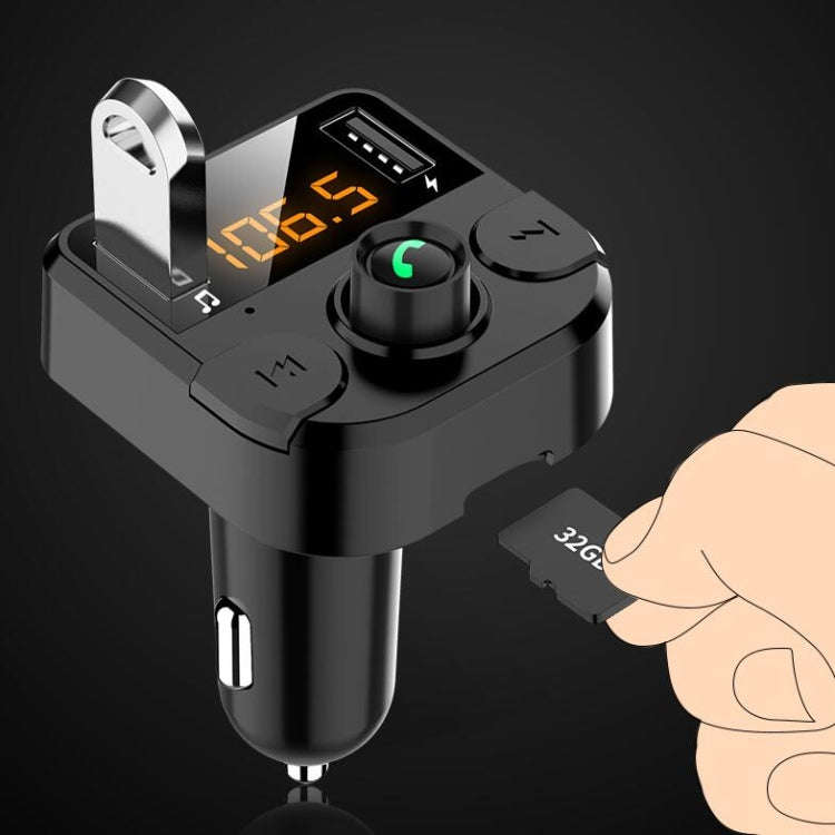 BT36B Car Bluetooth MP3 Music Player Car FM Transmitter Phone Hands-Free(Black Standard)