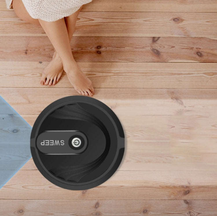 Smart Sweeping Robot Household Hair Cleaner, Specification:Charging Version(Black)
