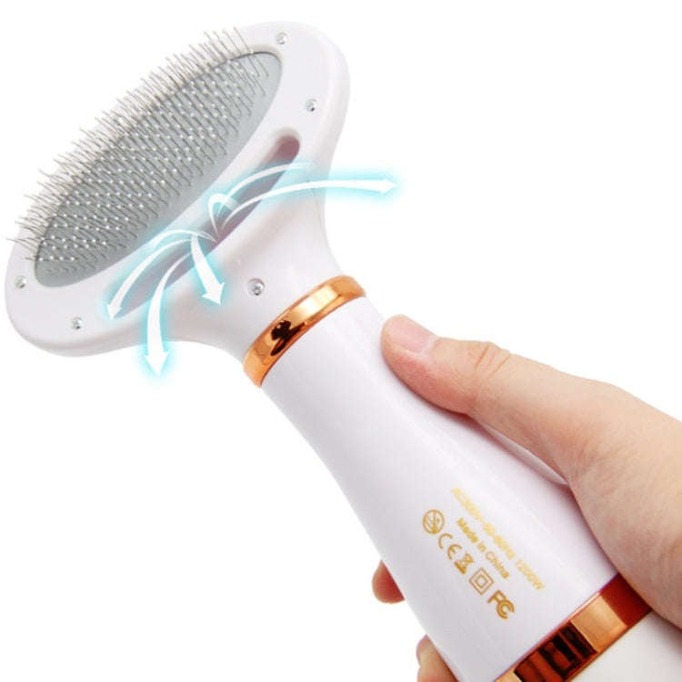 Pet Hair Dryer Cat & Dog Cleaning Electric Comb, Specification:UK Plug(Green)