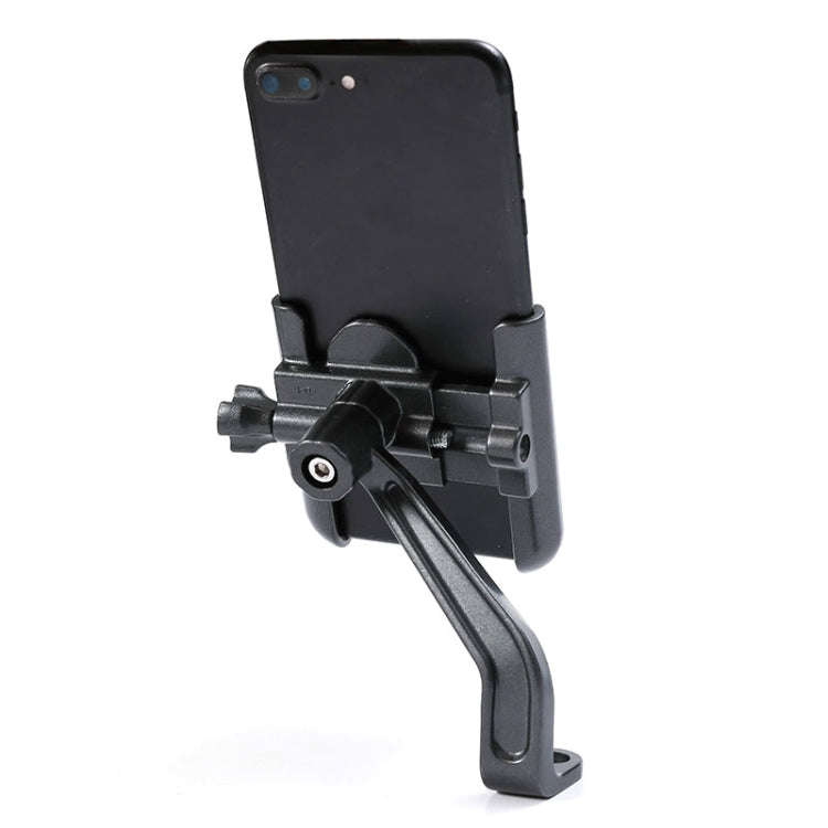 BENGGUO Bicycle Aluminum Alloy Mobile Phone Holder Electric Motorcycle Anti-Vibration Navigation ...