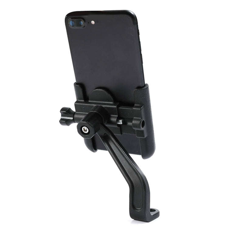 BENGGUO Bicycle Aluminum Alloy Mobile Phone Holder Electric Motorcycle Anti-Vibration Navigation ...