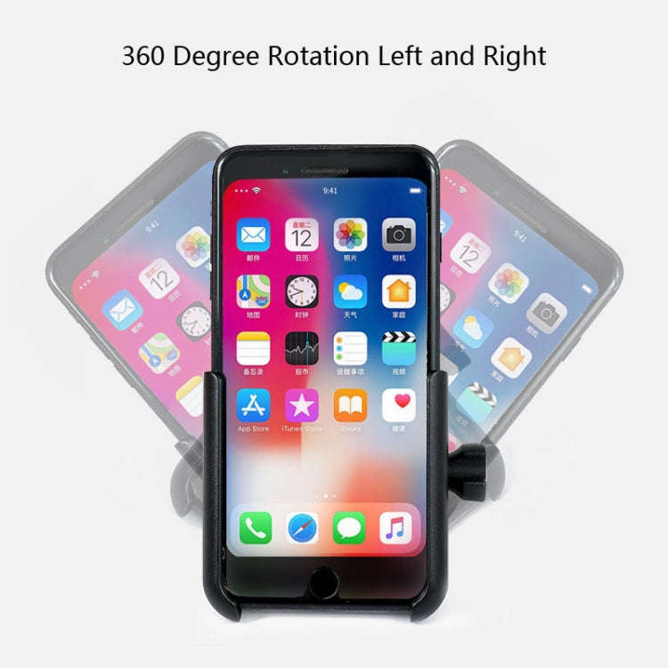BENGGUO Bicycle Aluminum Alloy Mobile Phone Holder Electric Motorcycle Anti-Vibration Navigation ...