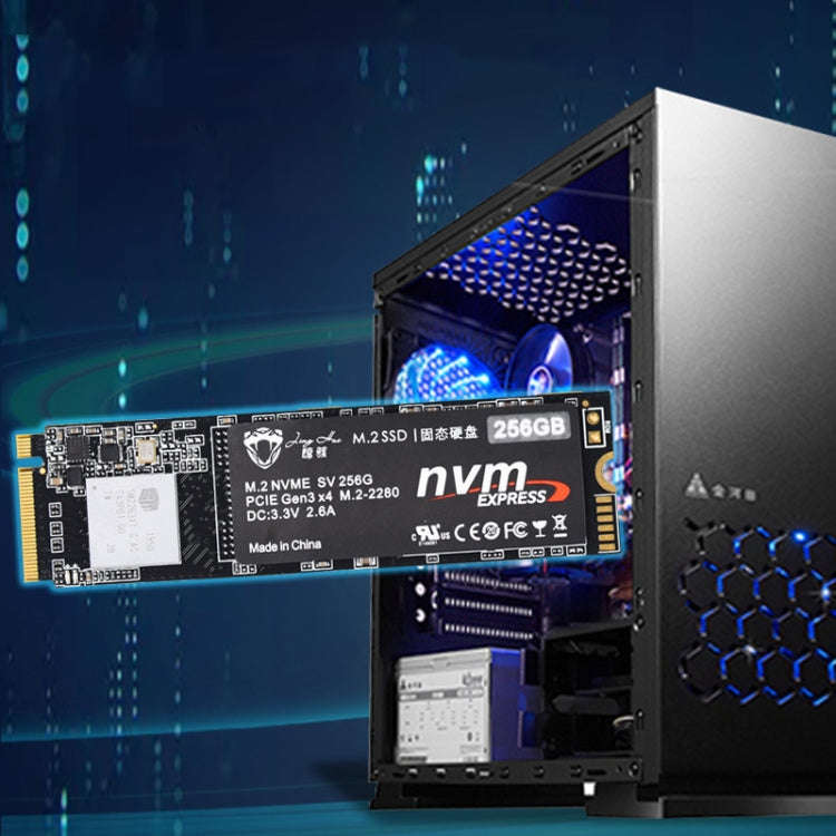 JingHai M.2 Interface Solid State Drive PCIe NVMe High-Speed SSD Notebook Desktop SSD, Capacity:1TB