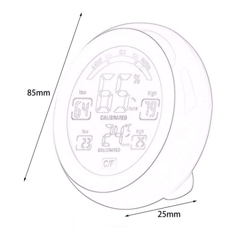 TS-S93 Multifunctional Digital Thermometer Hygrometer Temperature Humidity Meter, Value Trend Dis...