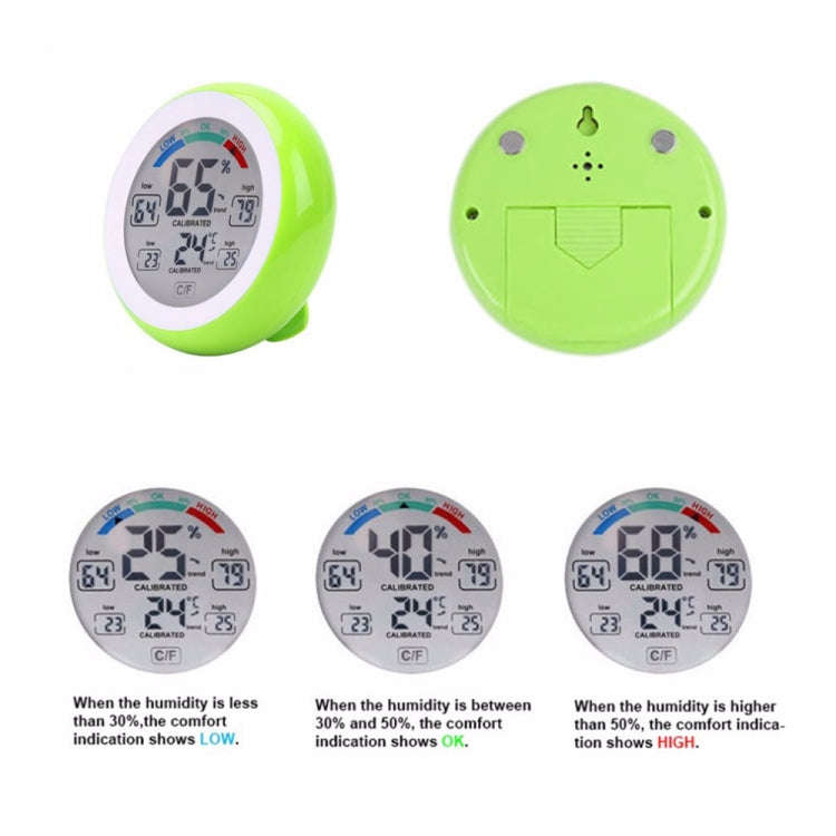 TS-S93 Multifunctional Digital Thermometer Hygrometer Temperature Humidity Meter, Value Trend Dis...
