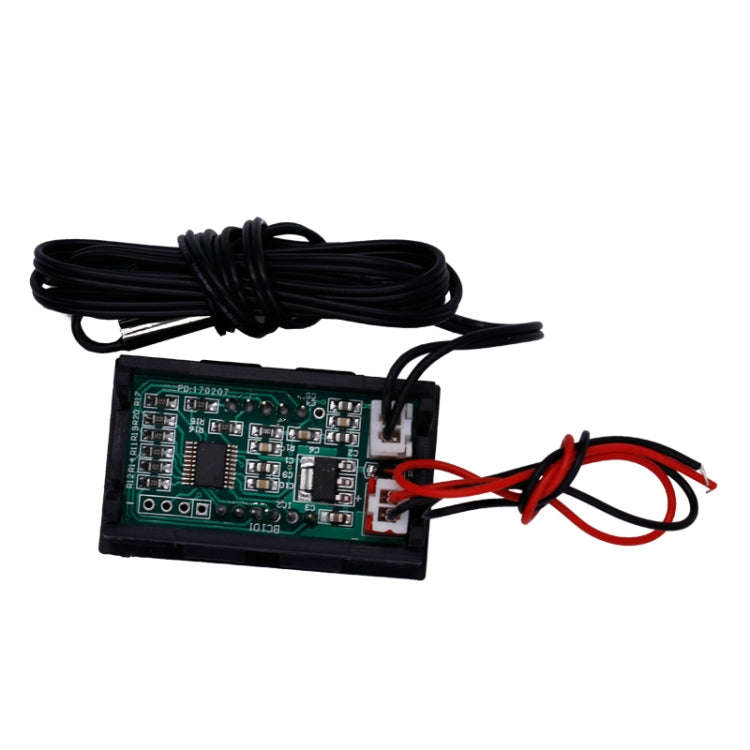 50~110C LED Temperature meter Detector Sensor Probe 12V Digital Thermometer Monitor Tester(Blue)