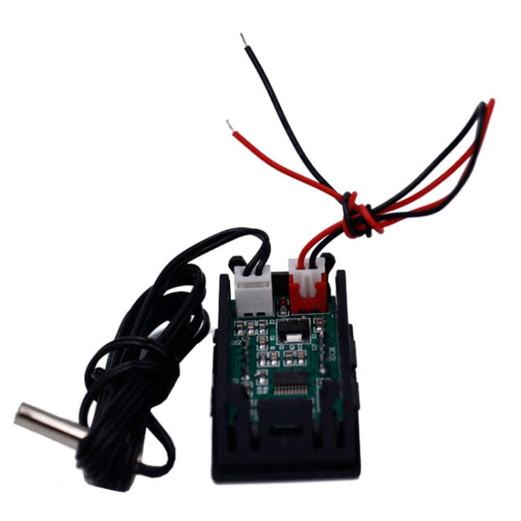 50~110C LED Temperature meter Detector Sensor Probe 12V Digital Thermometer Monitor Tester(Blue)