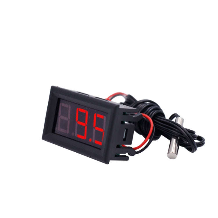 50~110C LED Temperature meter Detector Sensor Probe 12V Digital Thermometer Monitor Tester(Blue)