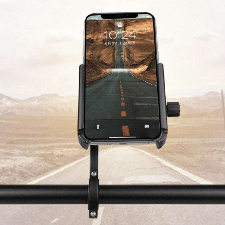 CYCLINGBOX Aluminum Alloy Mobile Phone Holder Bicycle Riding Takeaway Rotatable Metal Mobile Phon...