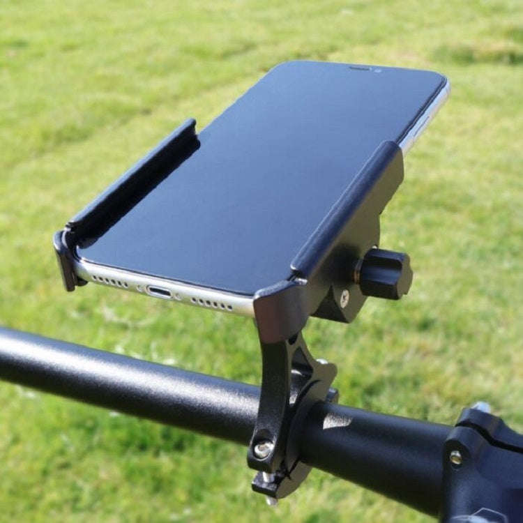 CYCLINGBOX Aluminum Alloy Mobile Phone Holder Bicycle Riding Takeaway Rotatable Metal Mobile Phon...