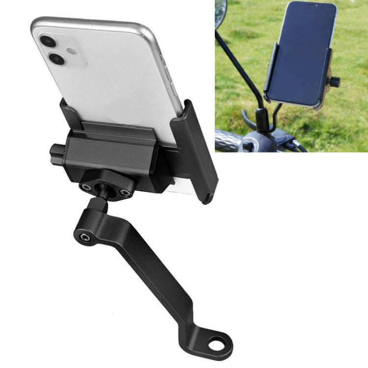 CYCLINGBOX Aluminum Alloy Mobile Phone Holder Bicycle Riding Takeaway Rotatable Metal Mobile Phon...