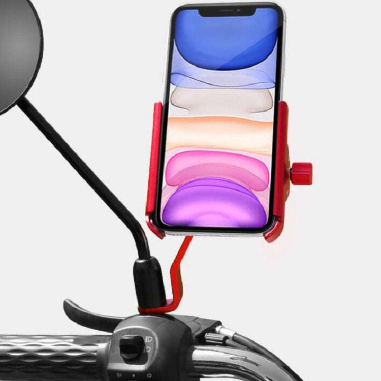 CYCLINGBOX Aluminum Alloy Mobile Phone Holder Bicycle Riding Takeaway Rotatable Metal Mobile Phon...