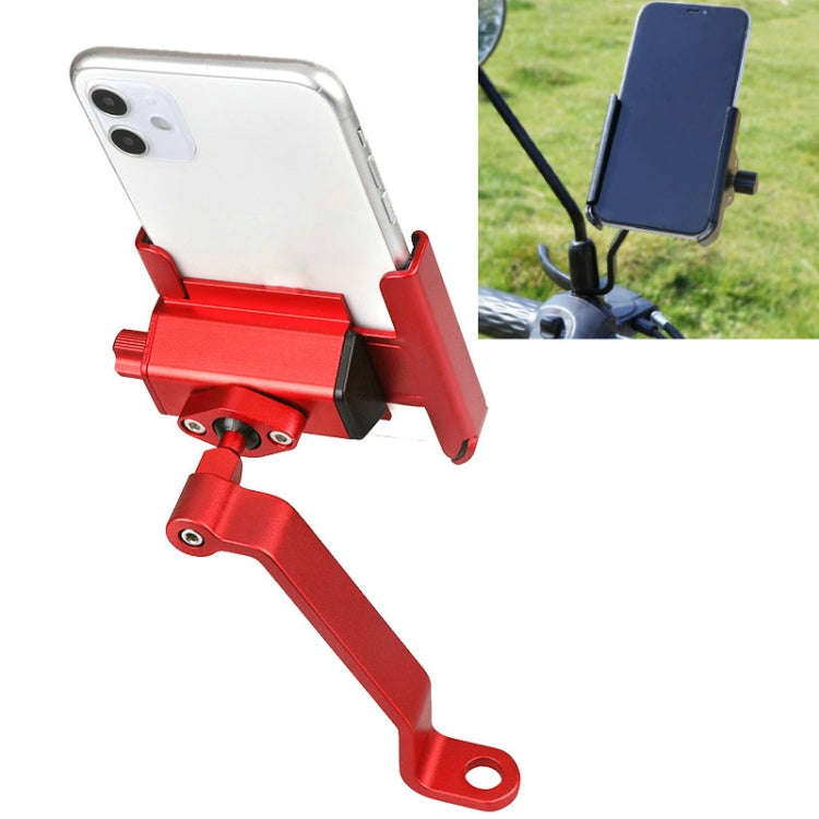 CYCLINGBOX Aluminum Alloy Mobile Phone Holder Bicycle Riding Takeaway Rotatable Metal Mobile Phon...