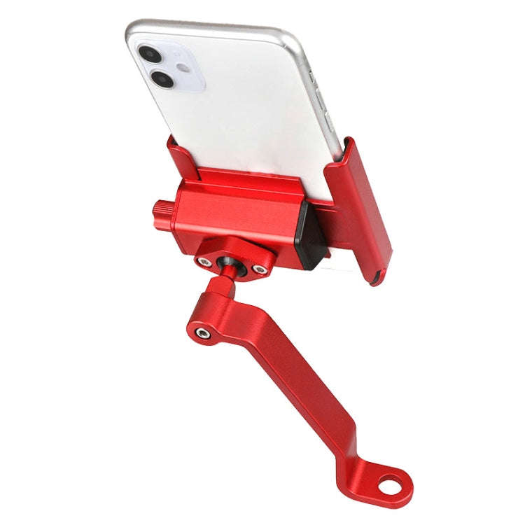 CYCLINGBOX Aluminum Alloy Mobile Phone Holder Bicycle Riding Takeaway Rotatable Metal Mobile Phon...