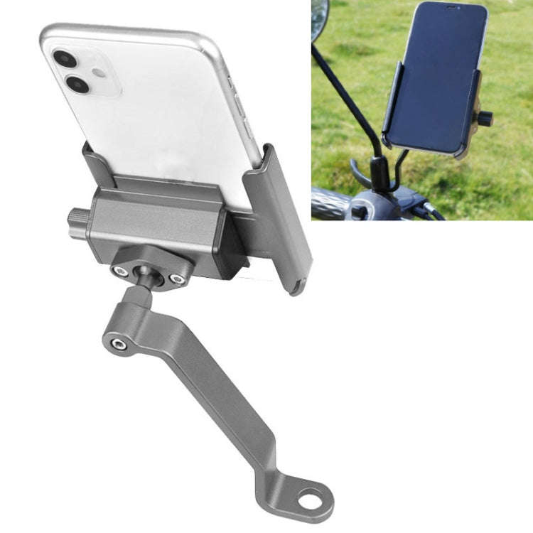 CYCLINGBOX Aluminum Alloy Mobile Phone Holder Bicycle Riding Takeaway Rotatable Metal Mobile Phon...