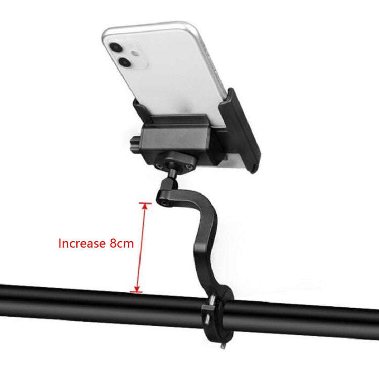 CYCLINGBOX Aluminum Alloy Mobile Phone Holder Bicycle Riding Takeaway Rotatable Metal Mobile Phon...