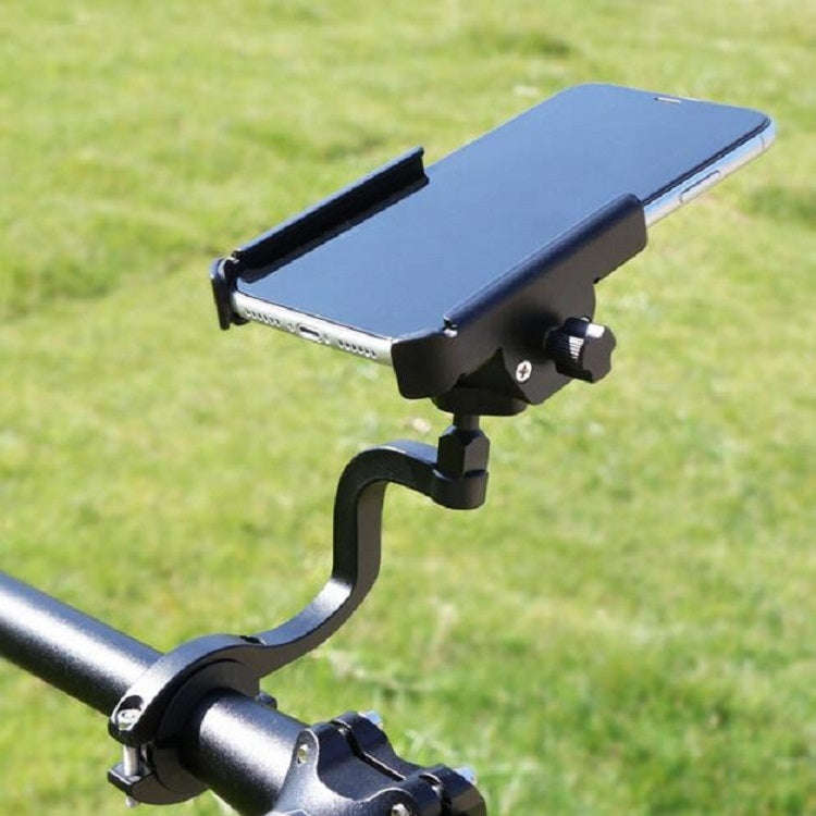 CYCLINGBOX Aluminum Alloy Mobile Phone Holder Bicycle Riding Takeaway Rotatable Metal Mobile Phon...