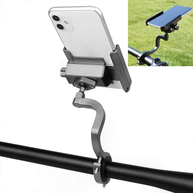 CYCLINGBOX Aluminum Alloy Mobile Phone Holder Bicycle Riding Takeaway Rotatable Metal Mobile Phon...