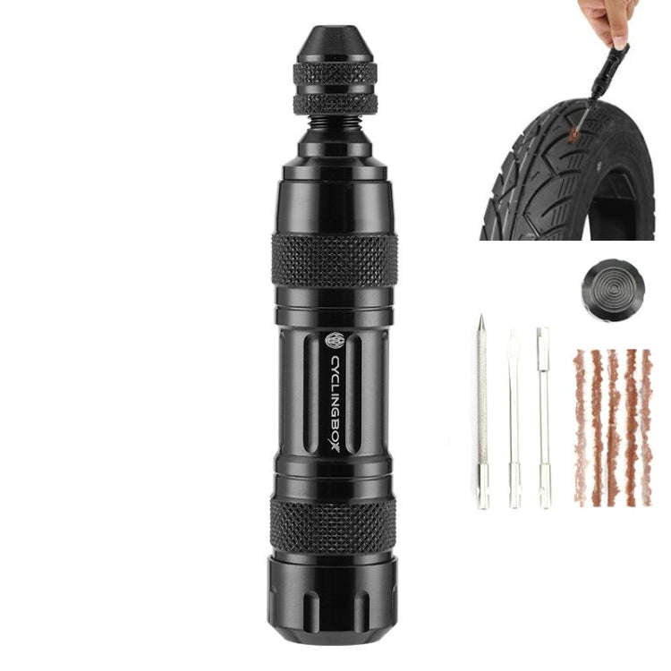 CYCLINGBOX Mountain Bike Vacuum Aluminum Alloy Tire Repair Tool Bicycle Repair Integrated Storage...