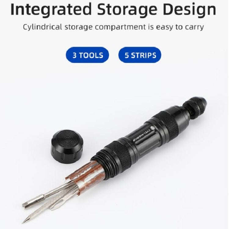 CYCLINGBOX Mountain Bike Vacuum Aluminum Alloy Tire Repair Tool Bicycle Repair Integrated Storage...