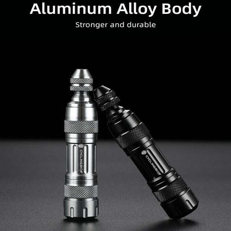 CYCLINGBOX Mountain Bike Vacuum Aluminum Alloy Tire Repair Tool Bicycle Repair Integrated Storage...