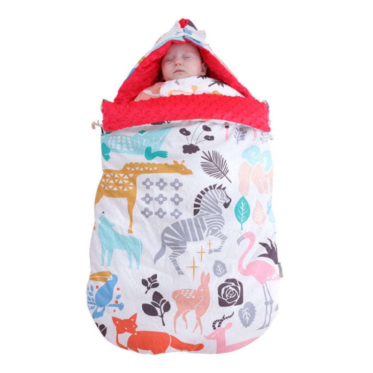 Baby Cotton Anti-Shock Autumn And Winter Thickening Dual-Use Newborn Quilt Baby Peas Blanket Slee...
