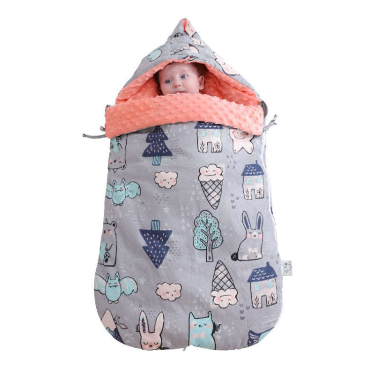 Baby Cotton Anti-Shock Autumn And Winter Thickening Dual-Use Newborn Quilt Baby Peas Blanket Slee...
