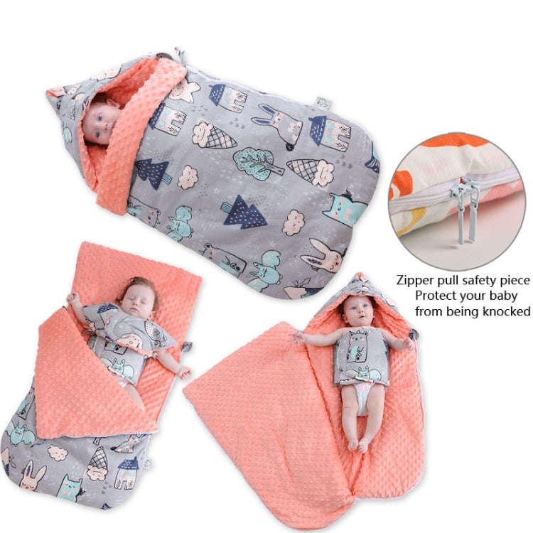 Baby Cotton Anti-Shock Autumn And Winter Thickening Dual-Use Newborn Quilt Baby Peas Blanket Slee...