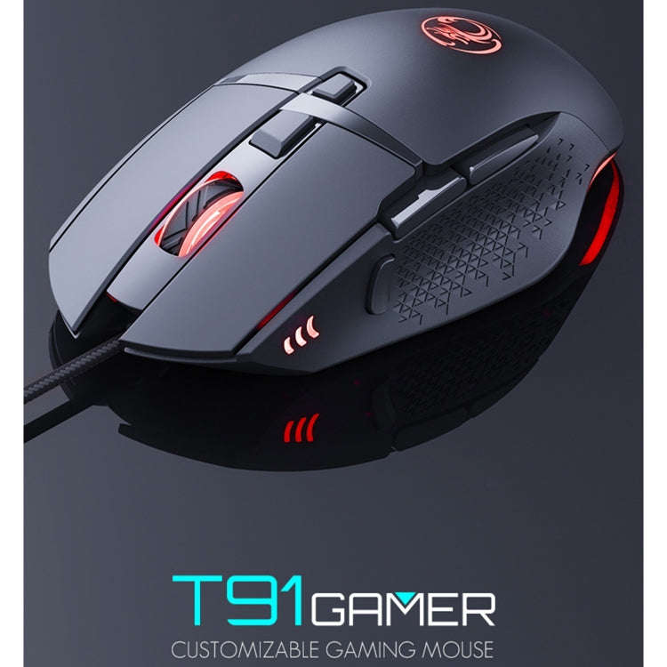 iMICE T91 8 Keys 7200DPI USB Wired Luminous Gaming Mouse, Cable Length: 1.8m