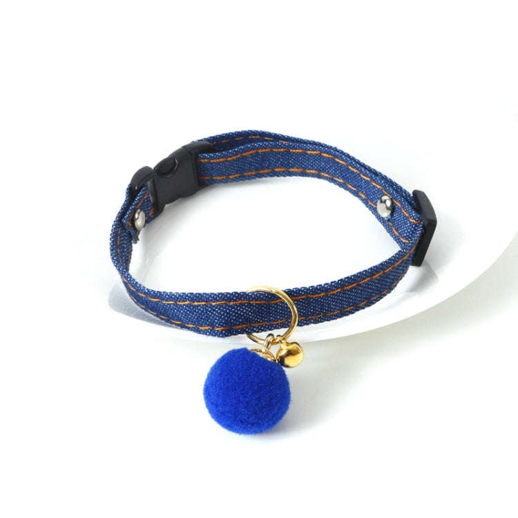 Pet Cowboy Cat Dog Collar With Bell Pet Accessories, Size:S 16-32cm, Style:Small Ball