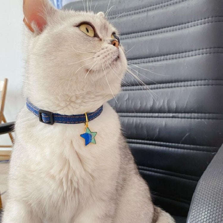 Pet Cowboy Cat Dog Collar With Bell Pet Accessories, Size:S 16-32cm, Style:Small Ball