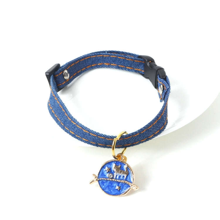 Pet Cowboy Cat Dog Collar With Bell Pet Accessories, Size:S 16-32cm, Style:Cat