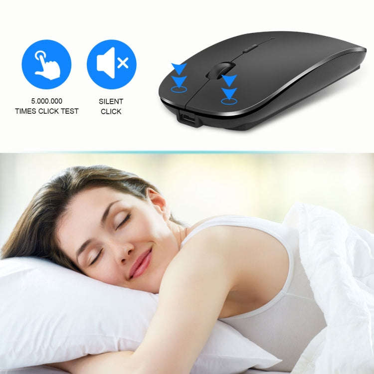 iMICE  E-1300 4 Keys 1600DPI Luminous Wireless Silent Desktop Notebook Mini Mouse, Style:Charging...