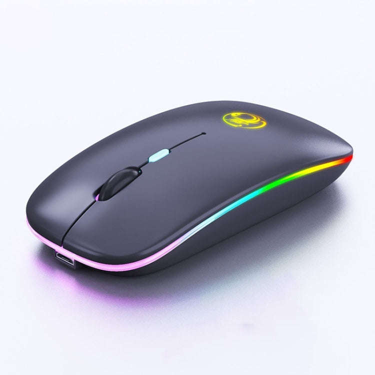 iMICE  E-1300 4 Keys 1600DPI Luminous Wireless Silent Desktop Notebook Mini Mouse, Style:Dual-mod...