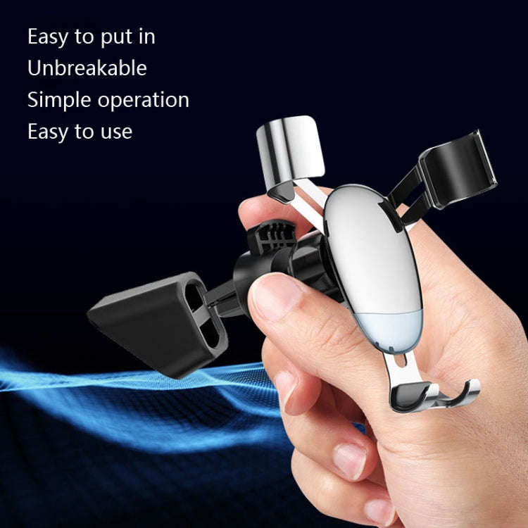 5 PCS Car Phone Holder Base Universal Car Air Outlet Clip Bracket Base, Colour: Rose Gold Reflective