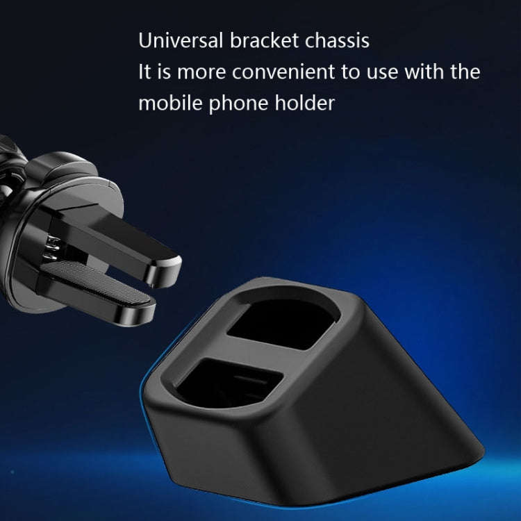 5 PCS Car Phone Holder Base Universal Car Air Outlet Clip Bracket Base, Colour: Golden Reflection