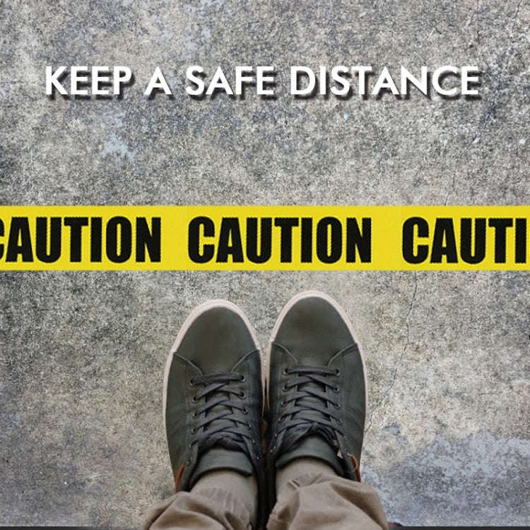 Floor Warning Social Distance Tape Waterproof & Wear-Resistant Marking Warning Tape(Danger)