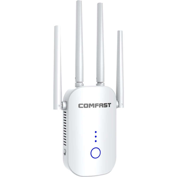 COMFAST CF-WR758AC Dual Frequency 1200Mbps Wireless Repeater 5.8G WIFI Signal Amplifier, UK Plug